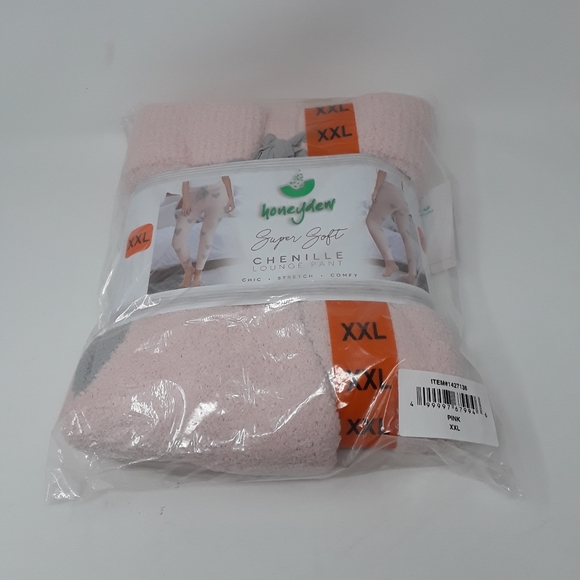 Honeydew Super Soft Chenille PJ Pajama Legging Pant Hearts NWT XXL 2XL - Picture 4 of 11